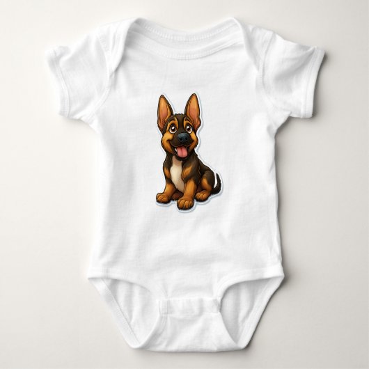 German Shepard Puppy Romper (Voorkant)