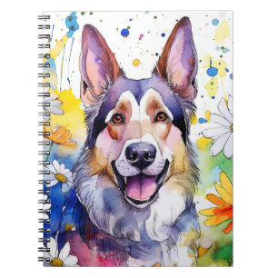 German Shephard Spiral Notitieboek