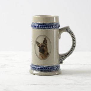 German Shepher Dad Stein Bierpul
