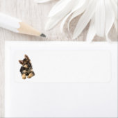 German Shepherd Adreslabel Etiket (Insitu)