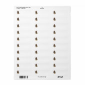 German Shepherd Adreslabel Etiket (Full Sheet)