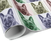 German Shepherd All Occasion Wrapping Paper Cadeaupapier (Rol Hoek)