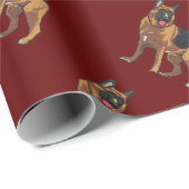 German Shepherd Alsatian Cadeaupapier (Rol Hoek)