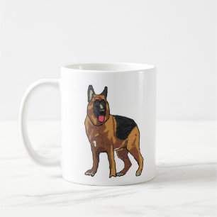 German Shepherd Alsatian Koffiemok