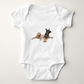 german shepherd and golden retriever romper (Voorkant)