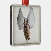 German Shepherd Angel Metalen Ornament (Rechts)