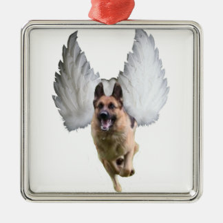 German Shepherd Angel Metalen Ornament