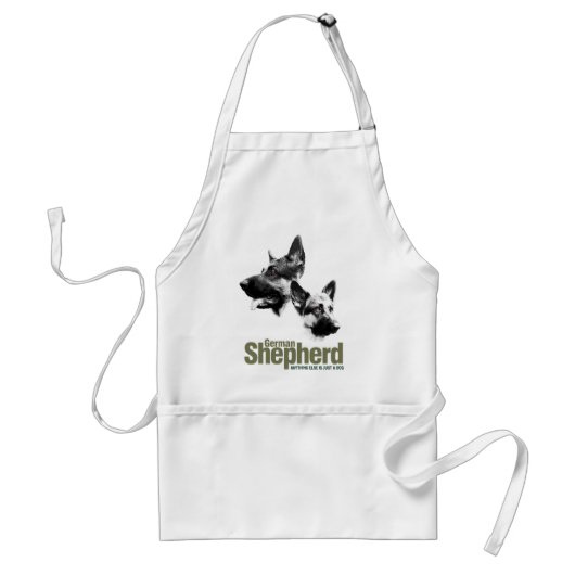 German Shepherd Apron Standaard Schort (Voorkant)