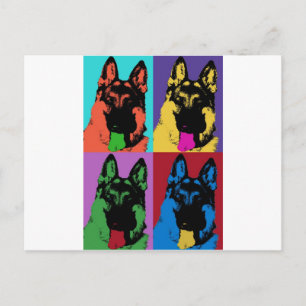 German Shepherd Art Briefkaart