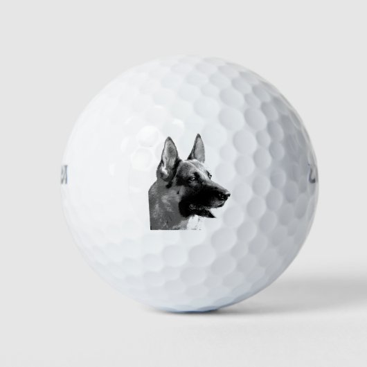 German Shepherd Art Golfballen (Voorkant)