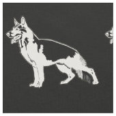 German Shepherd Art Stof (Close Up)