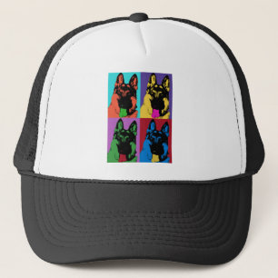German Shepherd Art Trucker Pet