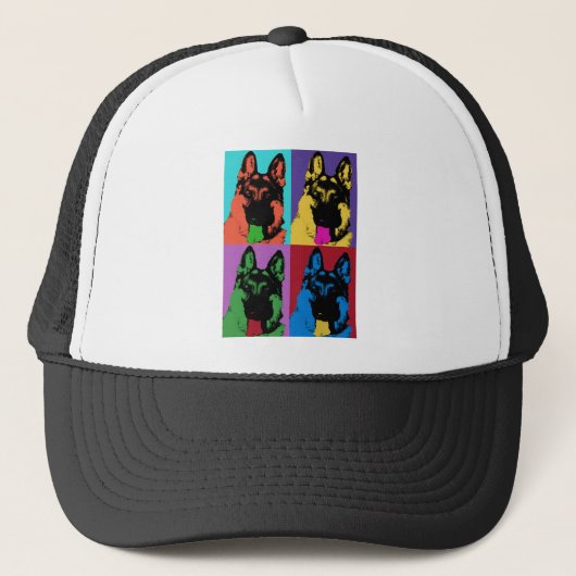 German Shepherd Art Trucker Pet (Voorkant)