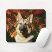 German Shepherd Autumn Leaves Muismat (Met muis)