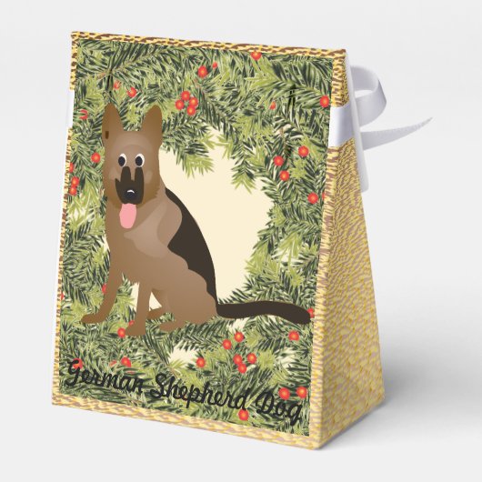 German Shepherd Bedankdoosjes (Achterkant)