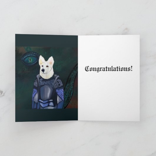 German Shepherd Bedankkaart (Binnen)