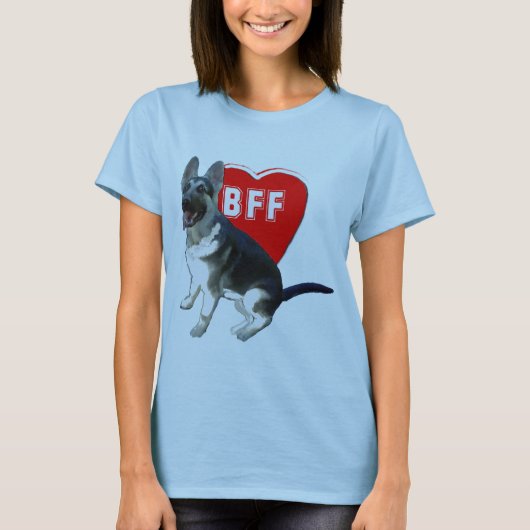 German Shepherd BFF T-shirt (Voorkant)