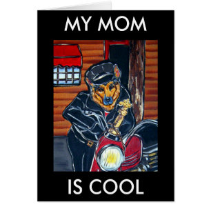 German Shepherd Biker