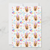 German Shepherd Birthday Invitation  (Dos)