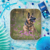German Shepherd Birthday Papieren Bordje (Feest)