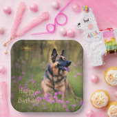 German Shepherd Birthday Papieren Bordje (Feest)