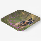 German Shepherd Birthday Papieren Bordje (Gebogen)