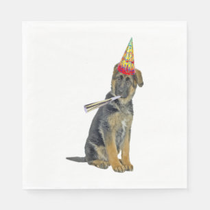 German Shepherd Birthday Servet
