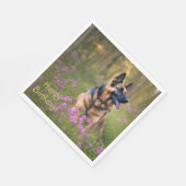 German Shepherd Birthday Servet (Hoek)