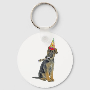 German Shepherd Birthday Sleutelhanger