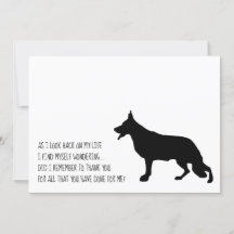 German Shepherd Black Silhouette