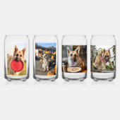 German Shepherd Blikvorm Glas (Achterkant)