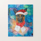 German Shepherd Breed Dog Kerstmis Legpuzzel (Verticaal)