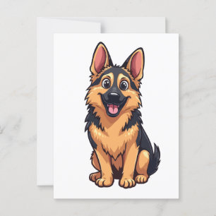 German Shepherd Briefkaart