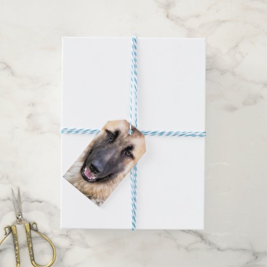GERMAN SHEPHERD CADEAULABEL (Met Touw)