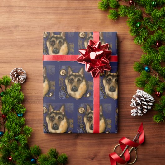 German Shepherd Cadeaupapier (Feestdagen Geschenken)