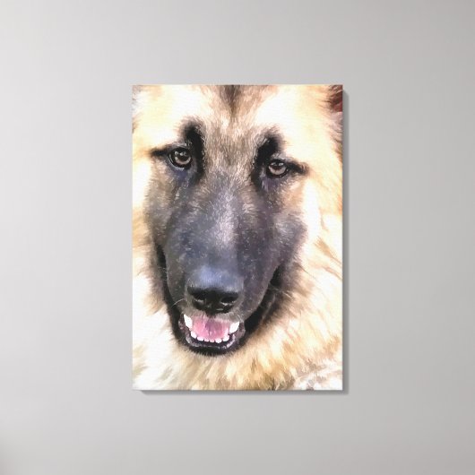 GERMAN SHEPHERD CANVAS AFDRUK (Voorkant)