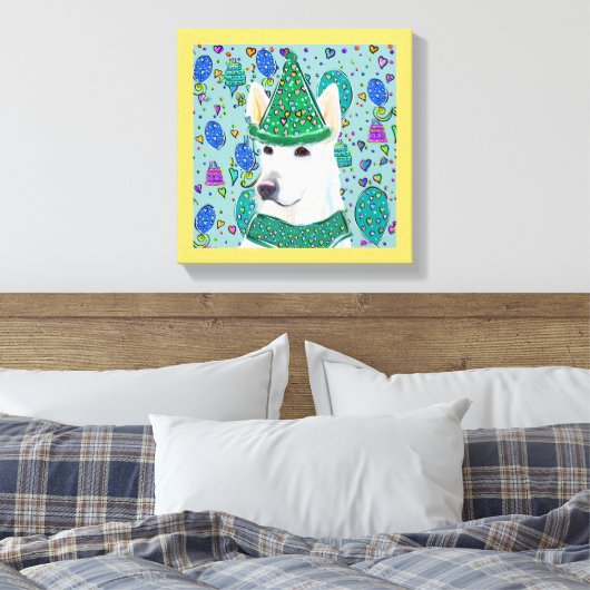 GERMAN SHEPHERD CANVAS AFDRUK (Insitu (Slaapkamer))