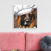GERMAN SHEPHERD  CANVAS AFDRUK (Insitu (Woonkamer))