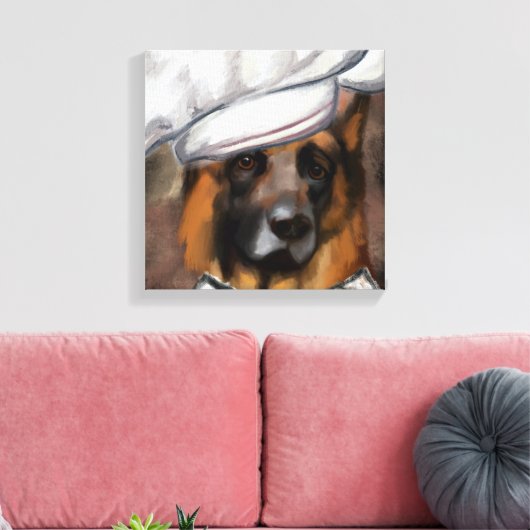 GERMAN SHEPHERD  CANVAS AFDRUK (Insitu (Woonkamer))