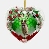 German Shepherd Ceramic Ornament (Voorkant)