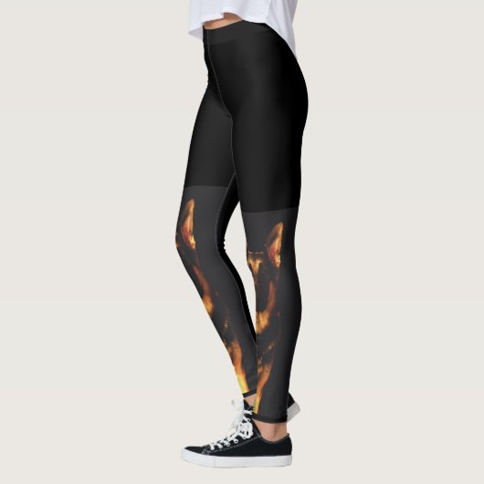 GERMAN SHEPHERD CHIEN leggings (Gauche)