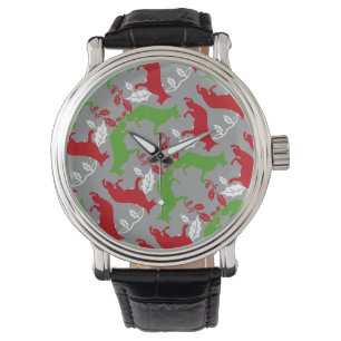 German Shepherd Christmas Horloge