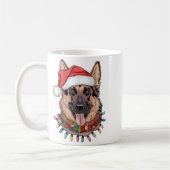 German Shepherd Christmas  Koffiemok (Links)