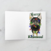 German Shepherd Christmas Lights Feestdagen Kaart (Binnen)