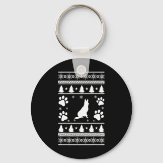 German Shepherd Christmas Sleutelhanger