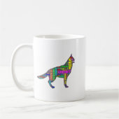 German Shepherd Cloud Tygraphy Koffiemok (Links)