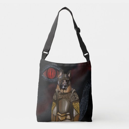 German Shepherd Crossbody Tas (Voorkant)