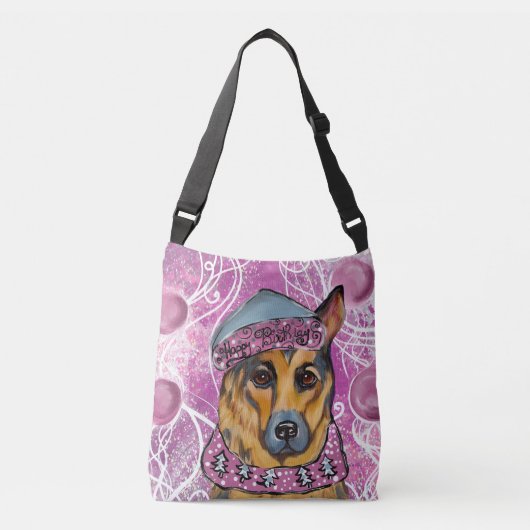 German Shepherd Crossbody Tas (Voorkant)