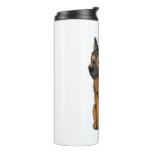 German Shepherd Cute Cartoon Thermosbeker (Gedraaid links)