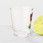 German Shepherd Dabbing Shot Glas (Links)